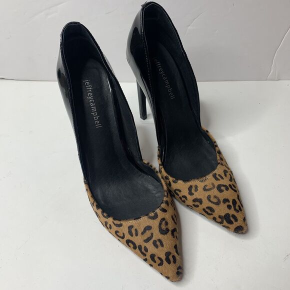 Jeffrey Campbell Avenida D'Orsay Pointed Toe High Stiletto Heels - Picture 2 of 9